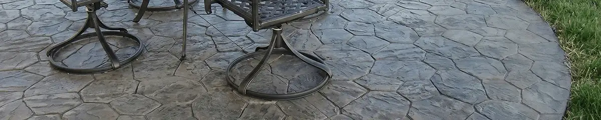 Garden relaxation area with professionally installed stone flooring in Detroit MI